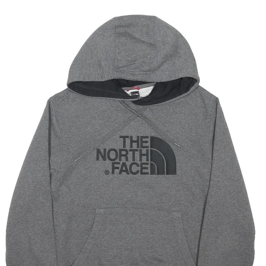 THE NORTH FACE Mens Grey Hoodie S Cotton Blend Pullover Drawstring Casual