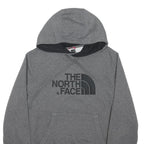 THE NORTH FACE Mens Grey Hoodie S Cotton Blend Pullover Drawstring Casual