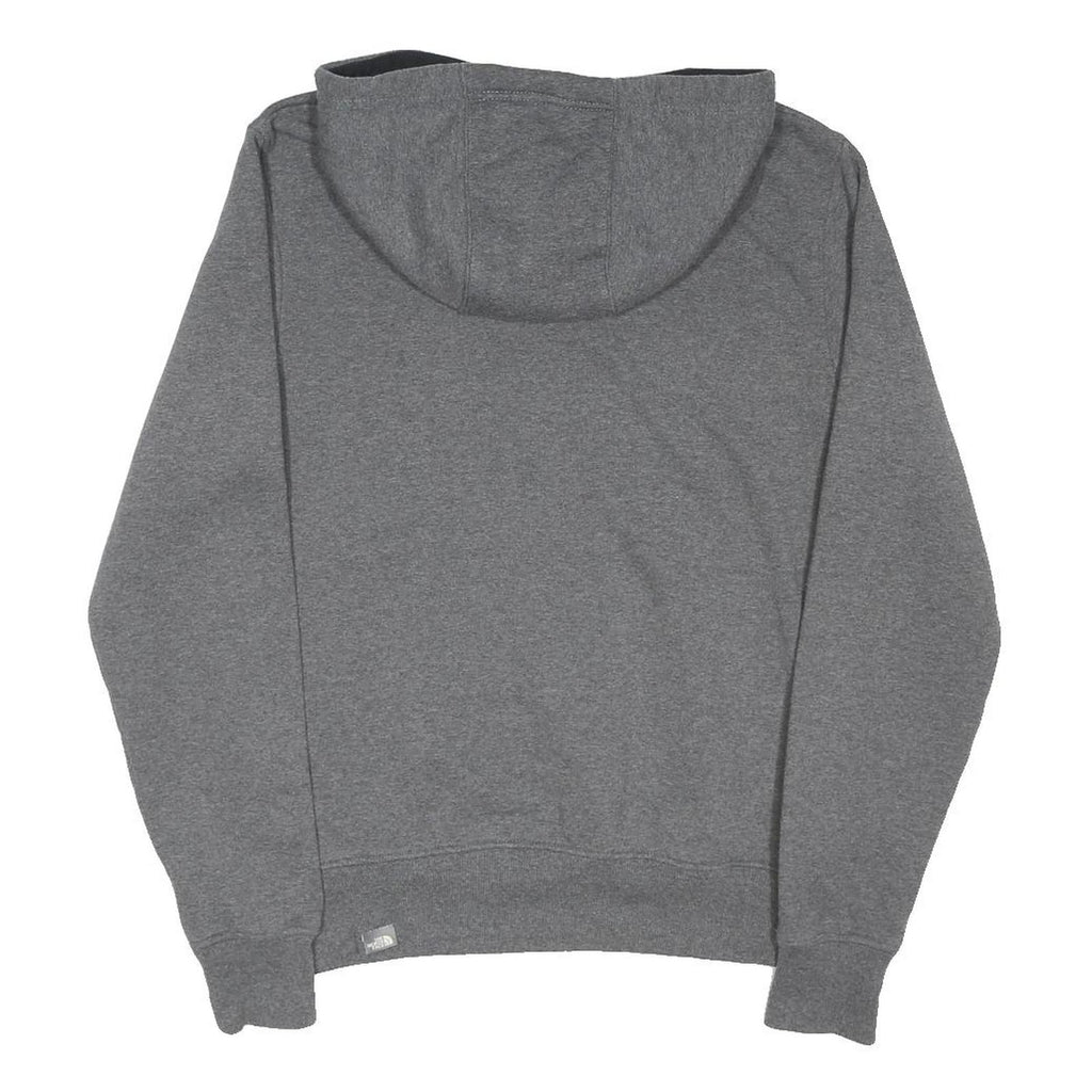 THE NORTH FACE Mens Grey Hoodie S Cotton Blend Pullover Drawstring Casual