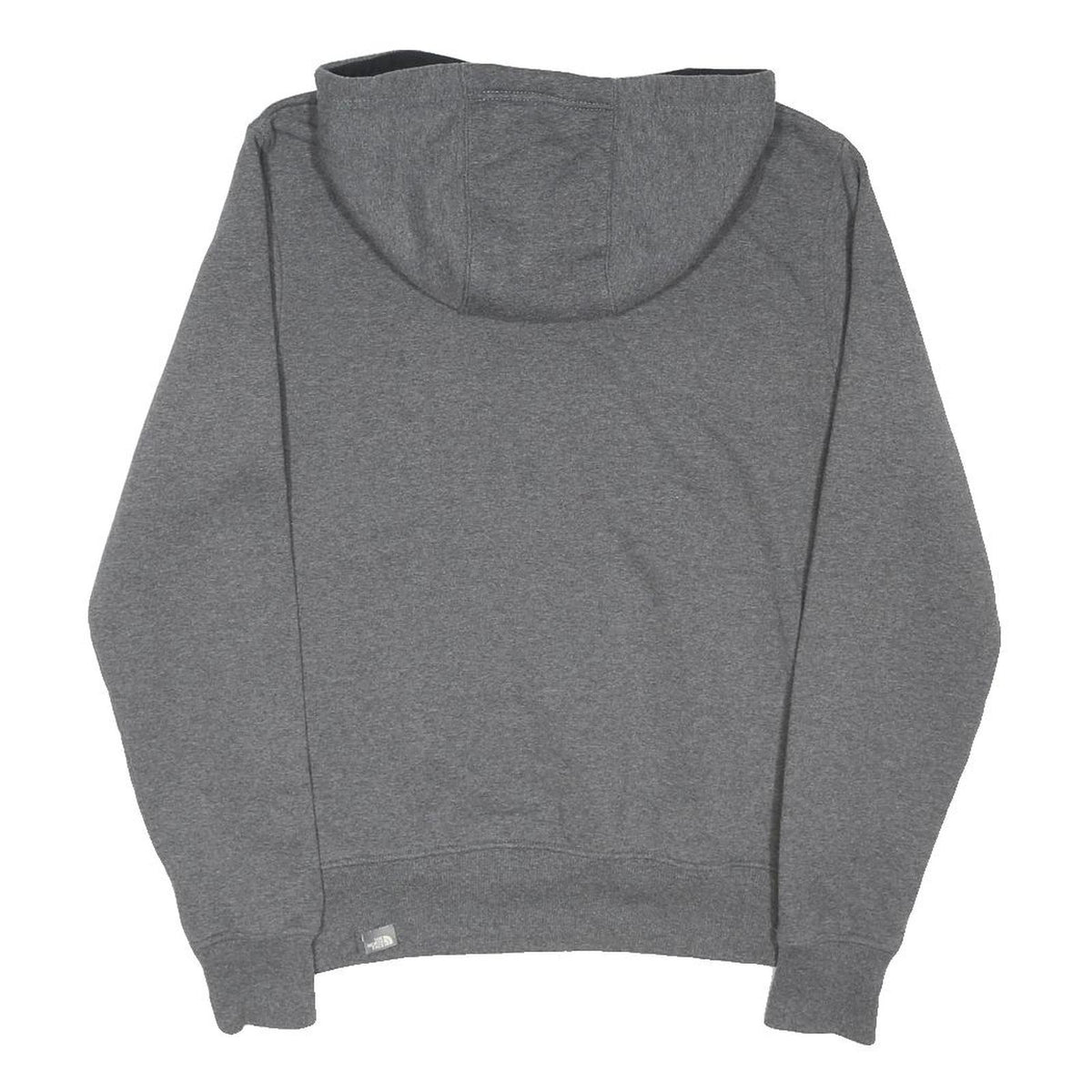 THE NORTH FACE Mens Grey Hoodie S Cotton Blend Pullover Drawstring Casual