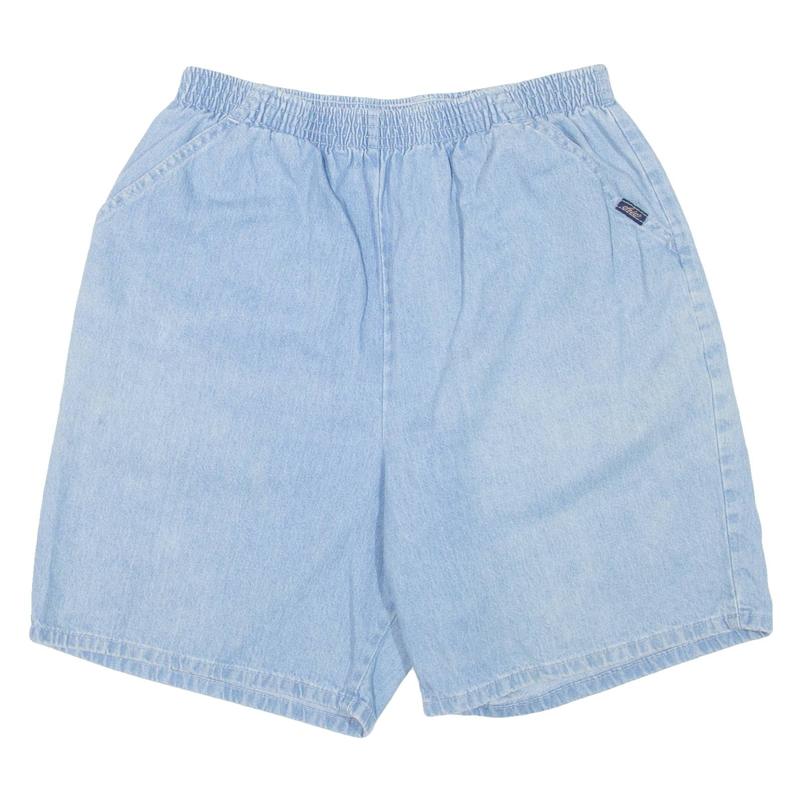 CHIC Womens Denim Shorts Blue Loose M W29