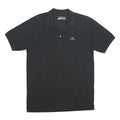 KAPPA Mens Black Short Sleeve Plain XL Cotton Logo Polo Shirt