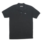 KAPPA Mens Black Short Sleeve Plain XL Cotton Logo Polo Shirt