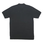 KAPPA Mens Black Short Sleeve Plain XL Cotton Logo Polo Shirt