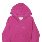 CHAMPION Girls Pink Hoodie M Cotton Blend Casual Pullover Sweatshirt