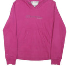 CHAMPION Girls Pink Hoodie M Cotton Blend Casual Pullover Sweatshirt