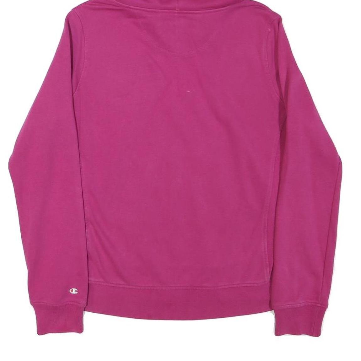 CHAMPION Girls Pink Hoodie M Cotton Blend Casual Pullover Sweatshirt