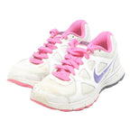 NIKE Womens Running Trainers White & Pink Synthetic UK 4 Lightweight Comfort