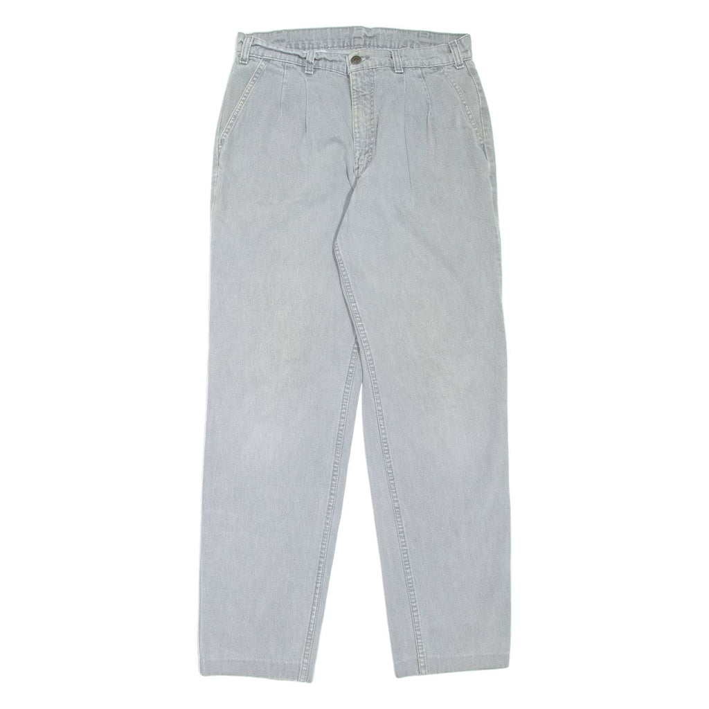 LEVI'S Pleated Mens Jeans Grey Regular Tapered W30 L31
