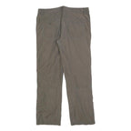 KTEC Mens Polyester Blend Grey Regular Straight Trousers W35 L30 Zip Closure