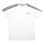 ADIDAS Mens White & Black Graphic T-Shirt L Short Sleeve Crew Neck Sports