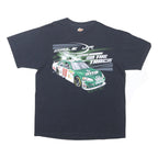 WINNER'S CIRCLE Mens Black Dale Jr Graphic T-Shirt L Cotton Short Sleeve Crew
