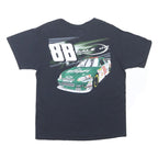 WINNER'S CIRCLE Mens Black Dale Jr Graphic T-Shirt L Cotton Short Sleeve Crew