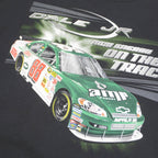 WINNER'S CIRCLE Mens Black Dale Jr Graphic T-Shirt L Cotton Short Sleeve Crew