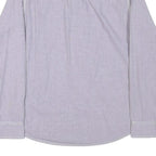 TOMMY HILFIGER Mens Blue Shirt M Cotton Blend Regular Fit Button Collar Casual