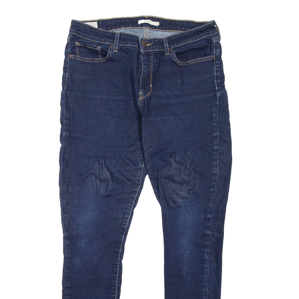 LEVI'S 711 BIG E Womens Jeans Blue Slim Skinny W32 L31