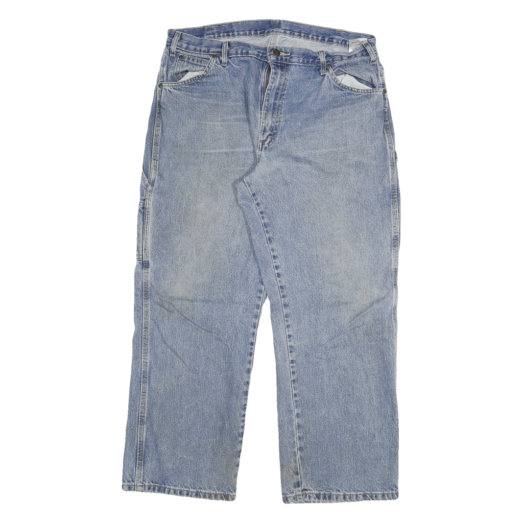 DICKIES Mens Jeans Blue Relaxed Straight Denim Medium W34 L34 Workwear