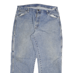 DICKIES Mens Jeans Blue Relaxed Straight Denim Medium W34 L34 Workwear