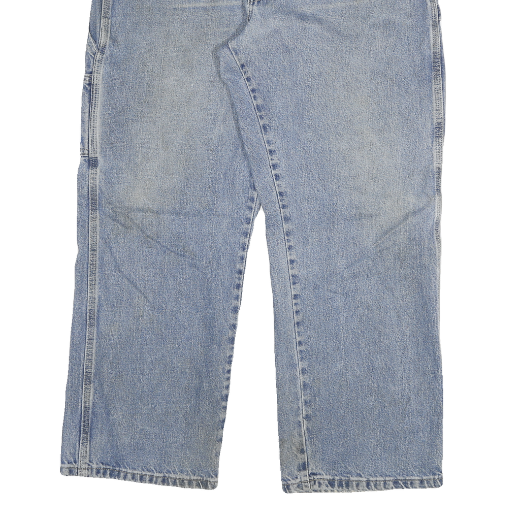 DICKIES Mens Jeans Blue Relaxed Straight Denim Medium W34 L34 Workwear