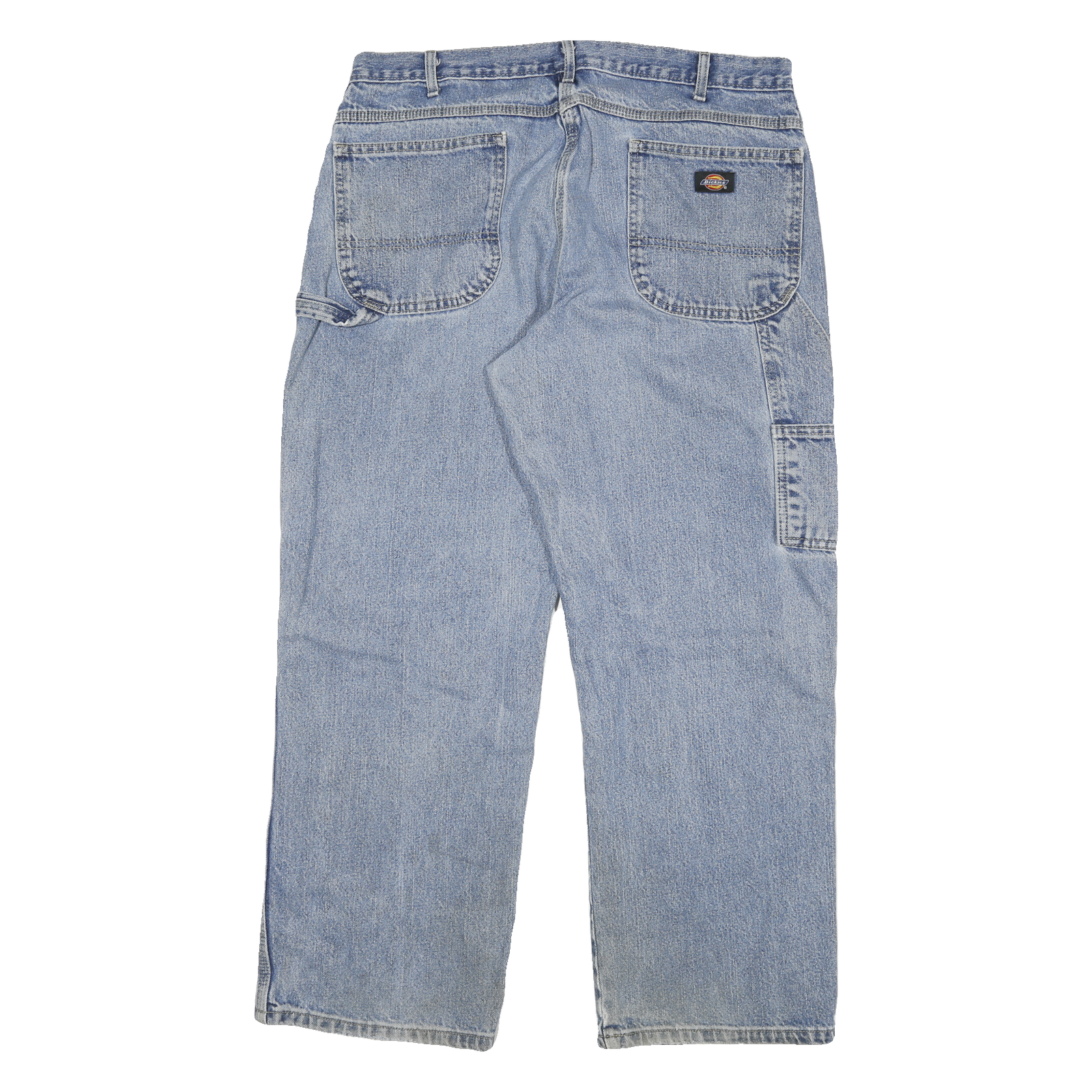 DICKIES Mens Jeans Blue Relaxed Straight Denim Medium W34 L34 Workwear