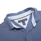 TOMMY HILFIGER Mens Blue Short Sleeve Polo Shirt M Cotton Casual Basic