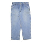 CARHARTT Mens Regular Fit Light Blue Denim Jeans W40 L32 Workwear Cotton Blend