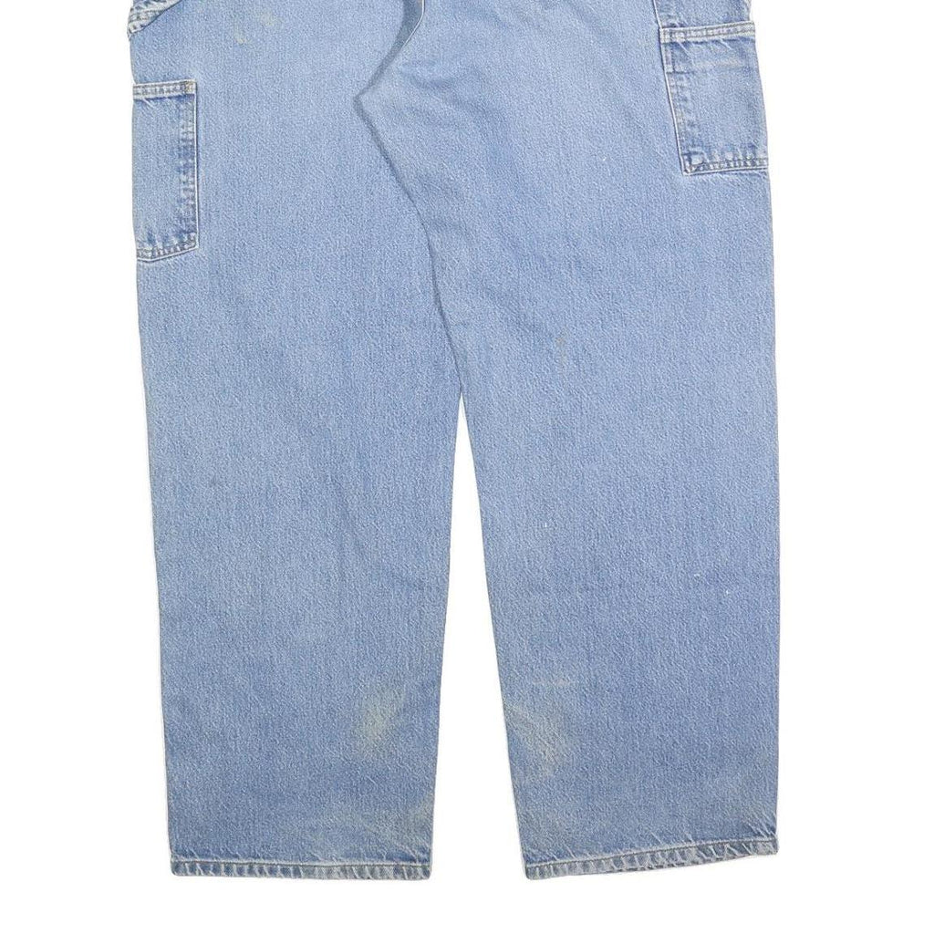 CARHARTT Mens Regular Fit Light Blue Denim Jeans W40 L32 Workwear Cotton Blend