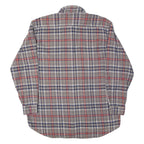 NOBLESSIMO Mens Shirt Grey Check Long Sleeve M