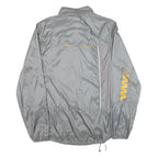 REEBOK Mens Grey & Yellow Track Jacket 2XL Polyester Blend Zip Sportswear