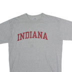 RUSSELL ATHLETIC Mens Grey Red Indiana Graphic T-Shirt L Short Sleeve Crew Neck