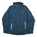 HELLY HANSEN Womens Blue Outdoor Jacket M Polyester Zip Plain Lightweight