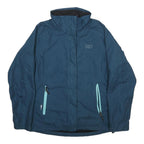 HELLY HANSEN Womens Blue Outdoor Jacket M Polyester Zip Plain Lightweight