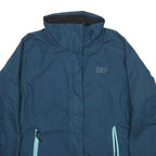 HELLY HANSEN Womens Blue Outdoor Jacket M Polyester Zip Plain Lightweight