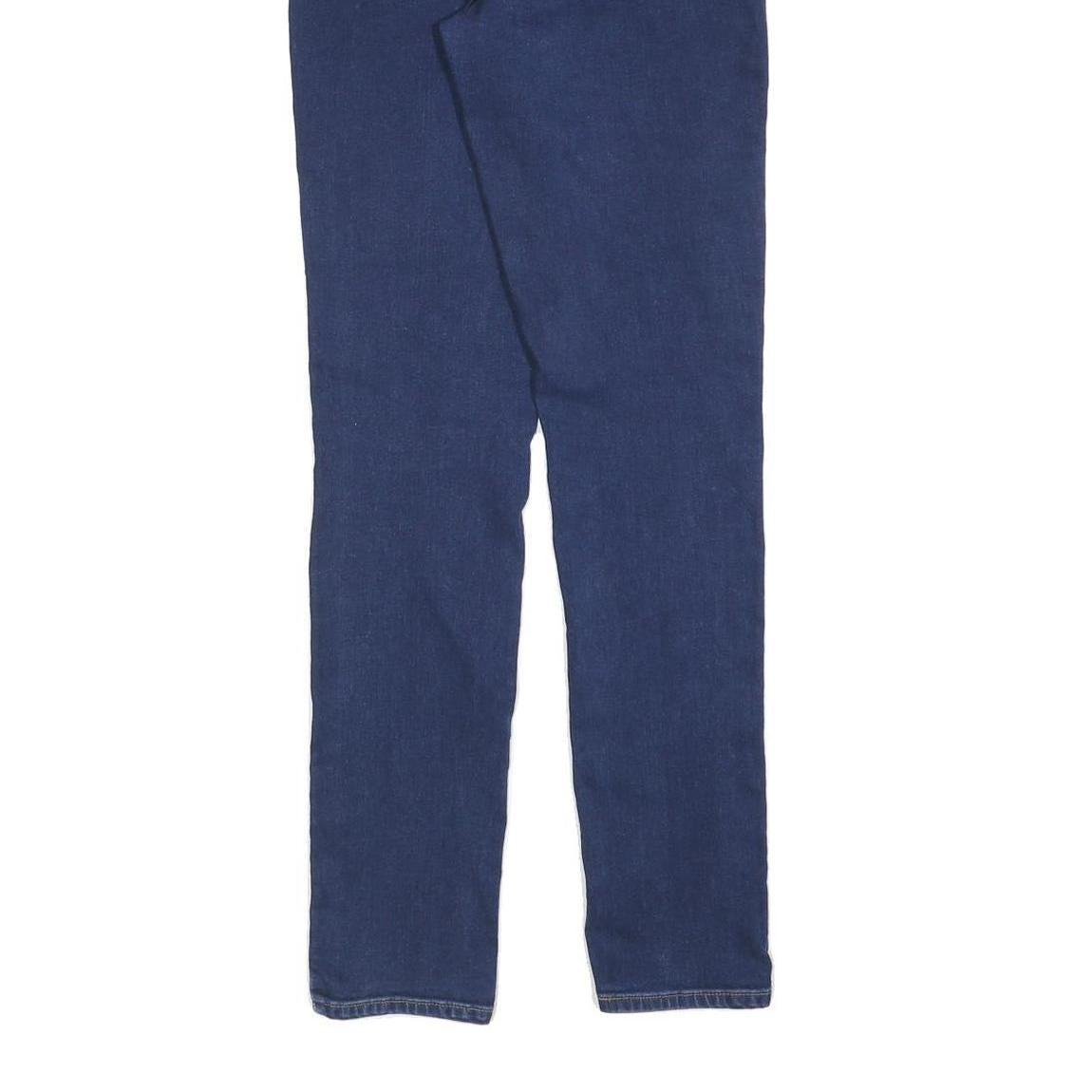 LEVI'S Womens Slim Blue Denim Slim Jeans W30 L32 Classic Cotton Blend Zip