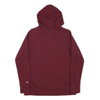 CHAMPION Mens Maroon Pullover Hoodie M Cotton Blend Casual Sweatshirt