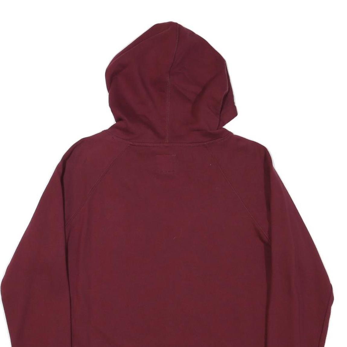 CHAMPION Mens Maroon Pullover Hoodie M Cotton Blend Casual Sweatshirt