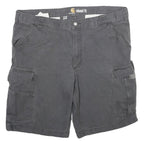 CARHARTT Mens Shorts Grey Cargo Relaxed Fit XL W40 Workwear Pocketed