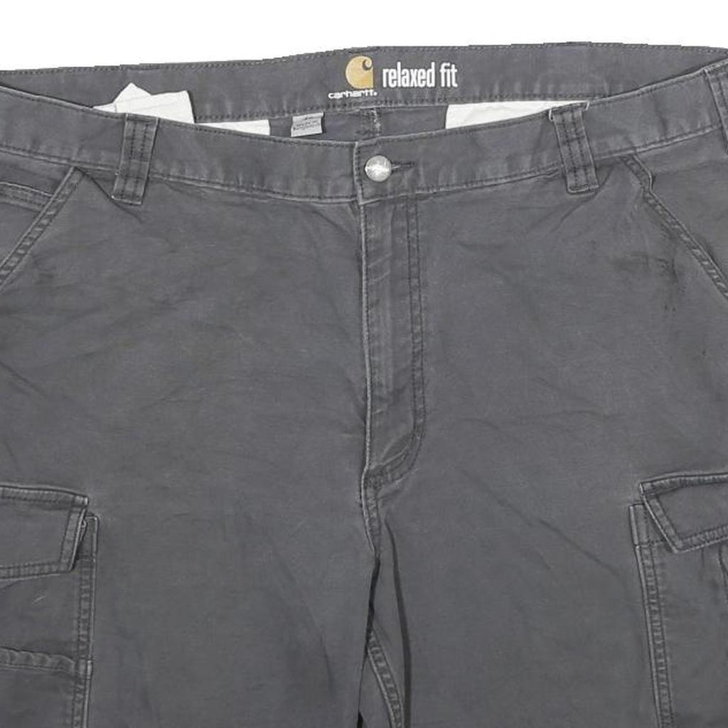 CARHARTT Mens Shorts Grey Cargo Relaxed Fit XL W40 Workwear Pocketed