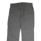DICKIES Mens Cotton Blend Grey Regular Straight Trousers W36 L29 Workwear