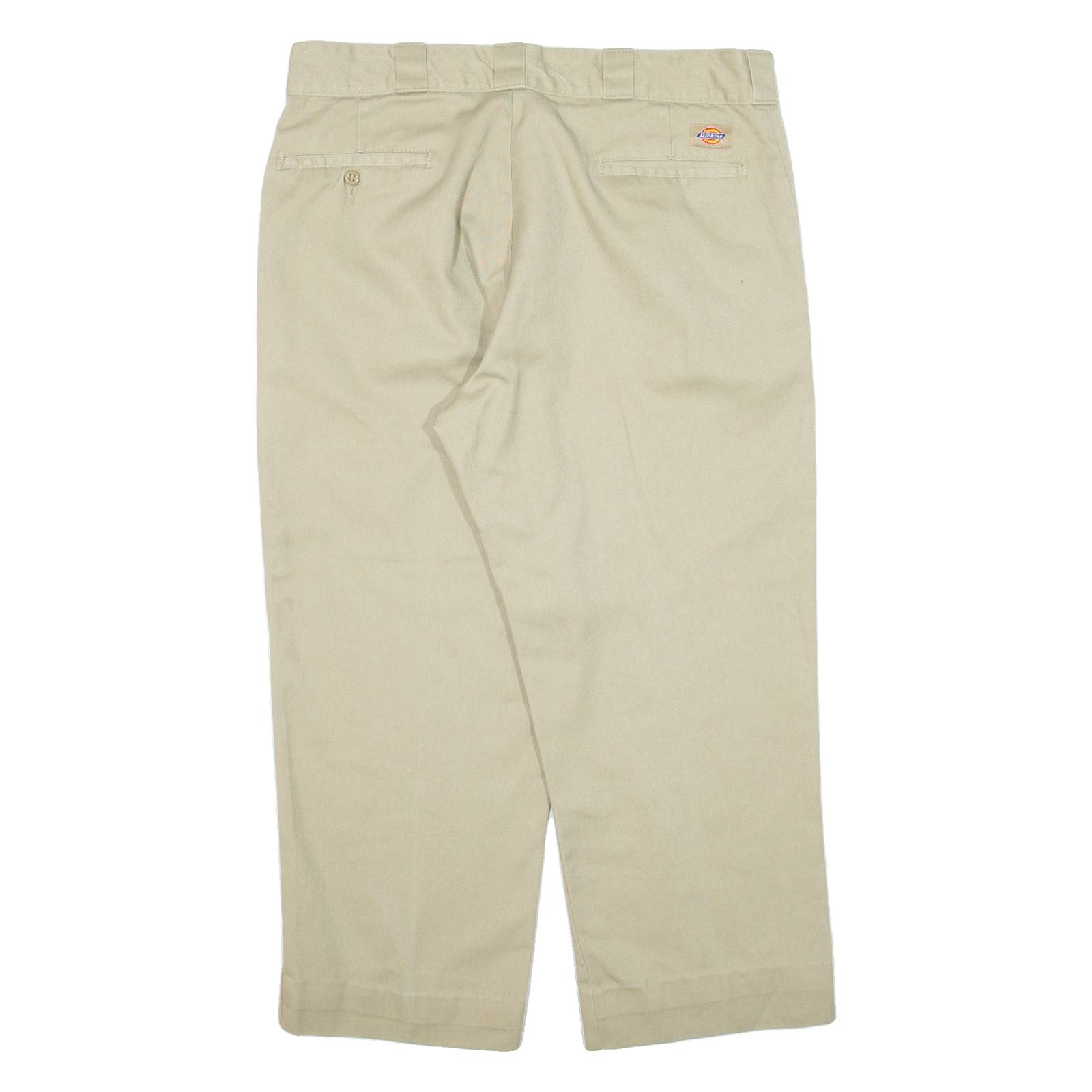 DICKIES 874 Workwear Mens Trousers Beige Regular Straight W34 L24