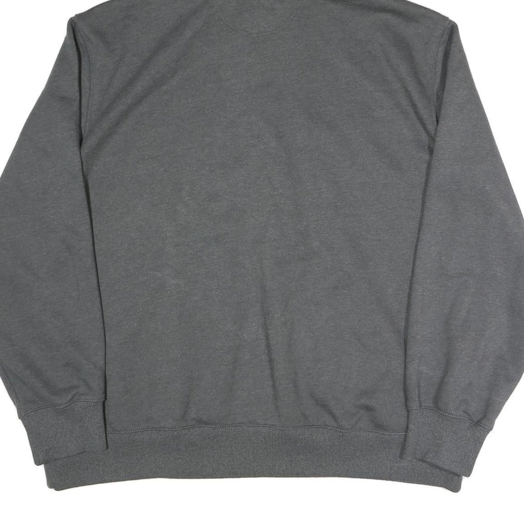 CARHARTT Mens Grey Newpark 1/4 Zip Hoodie 2XL Workwear Sweatshirt