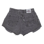 LEVI'S Womens Denim Shorts Black S W28