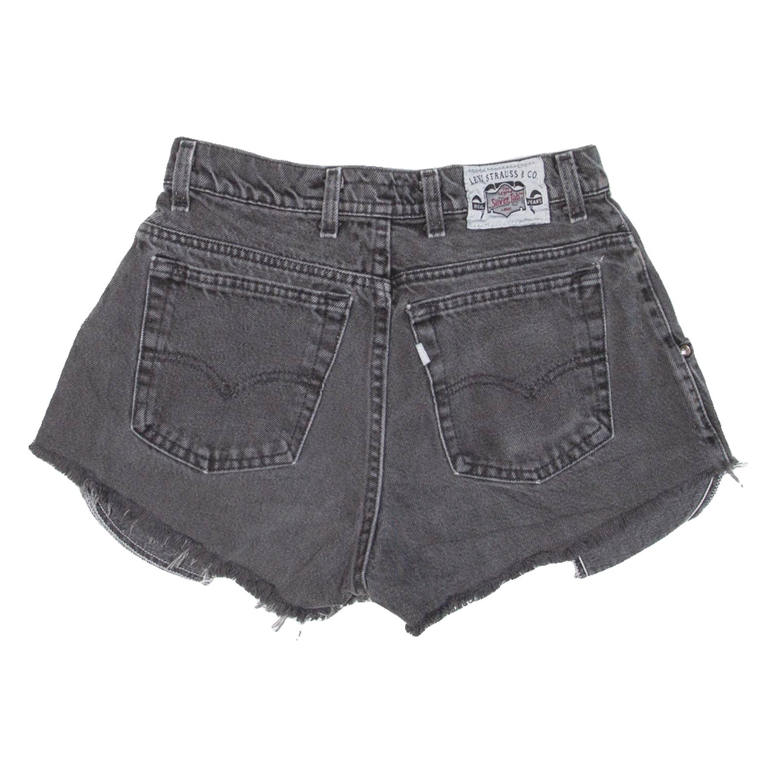 LEVI'S Womens Denim Shorts Black S W28