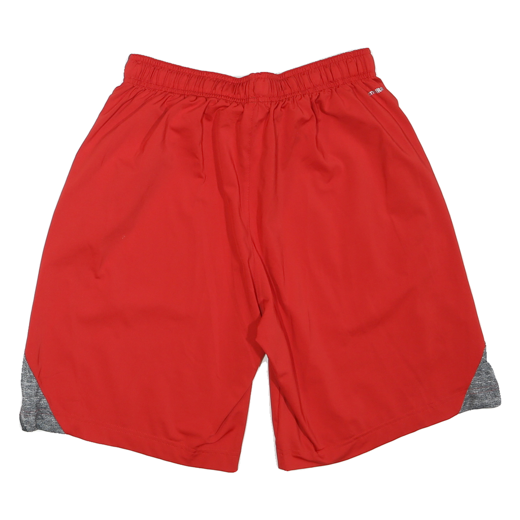 ADIDAS Mens Red & Grey Sports Casual Shorts M W28 Polyester Blend