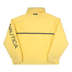 NAUTICA Mens Yellow & Navy Reversible Zip Jacket L Polyamide Blend