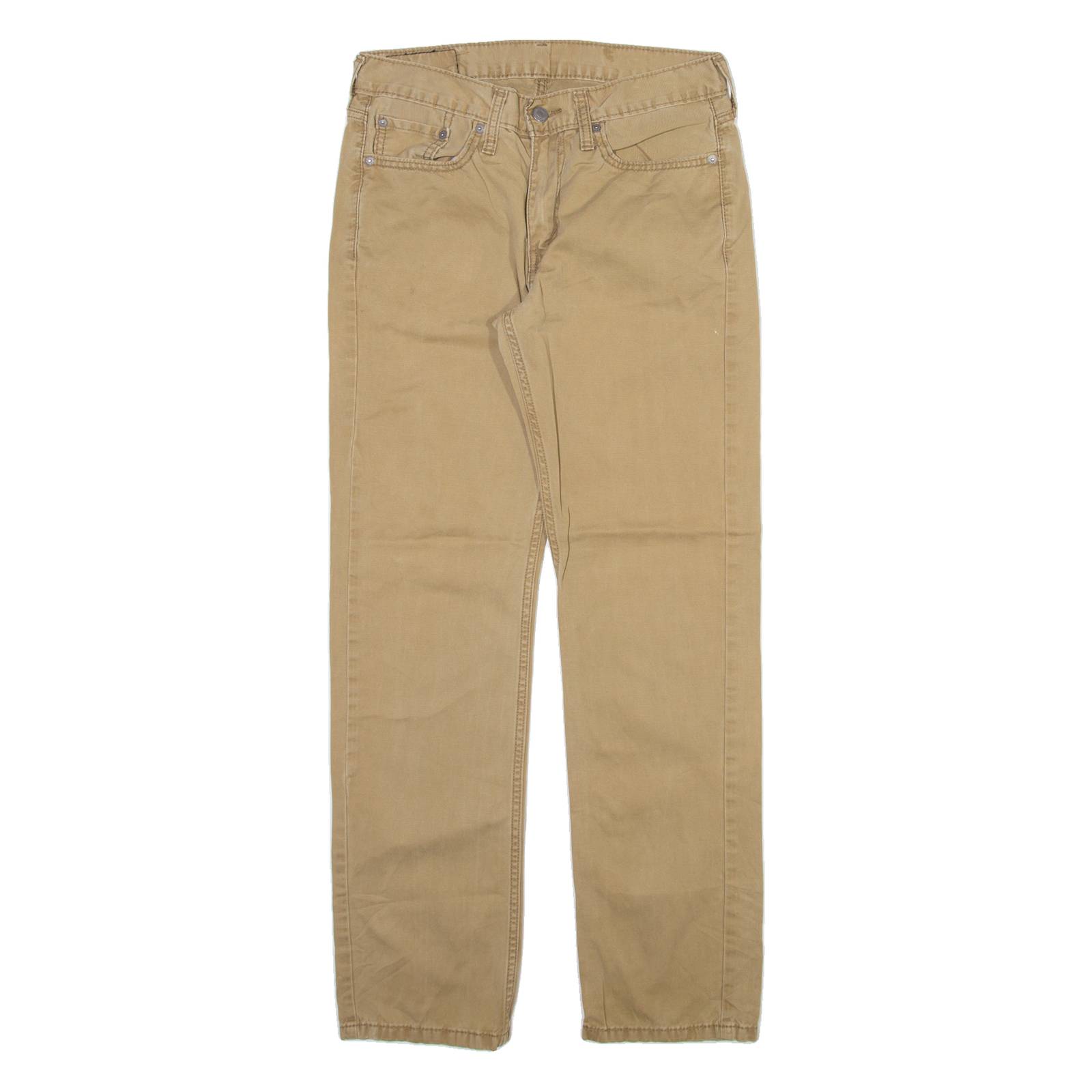 LEVI'S 514 Mens Trousers Beige Slim Straight W29 L32