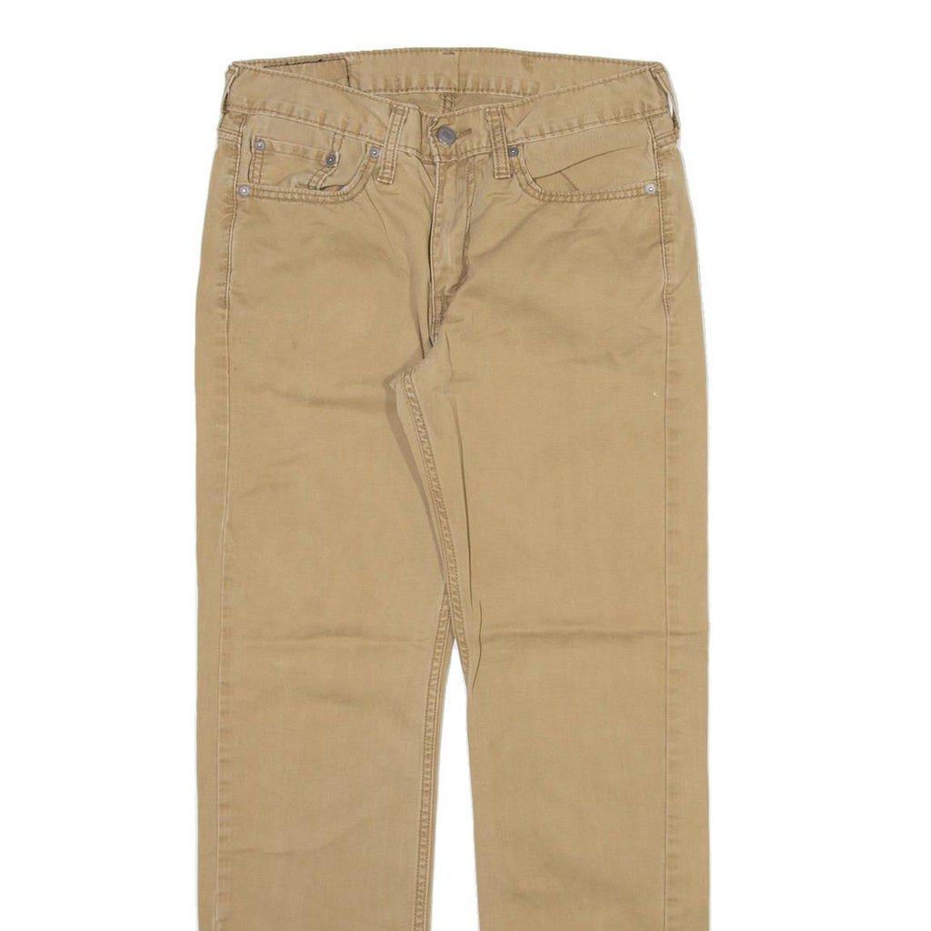 LEVI'S 514 Mens Trousers Beige Slim Straight W29 L32