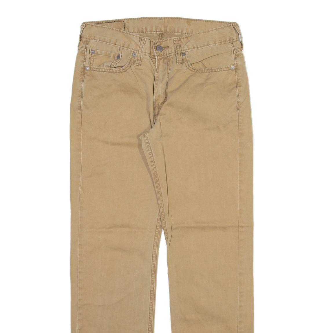 LEVI'S 514 Mens Trousers Beige Slim Straight W29 L32