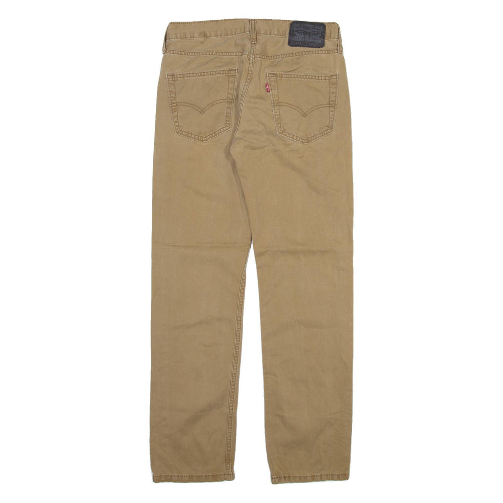 LEVI'S 514 Mens Trousers Beige Slim Straight W29 L32
