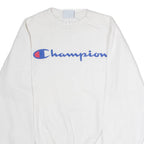 CHAMPION Mens Sweatshirt White Crew Neck S